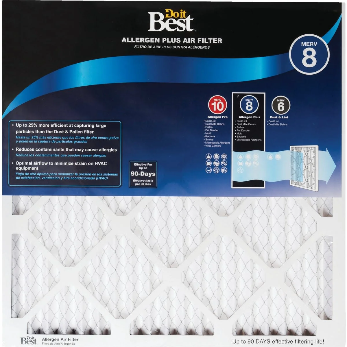 Crafted Do it Efficiency Rated Allergen Plus Furnace Filter 20 x 30 x 1 in. Verified
