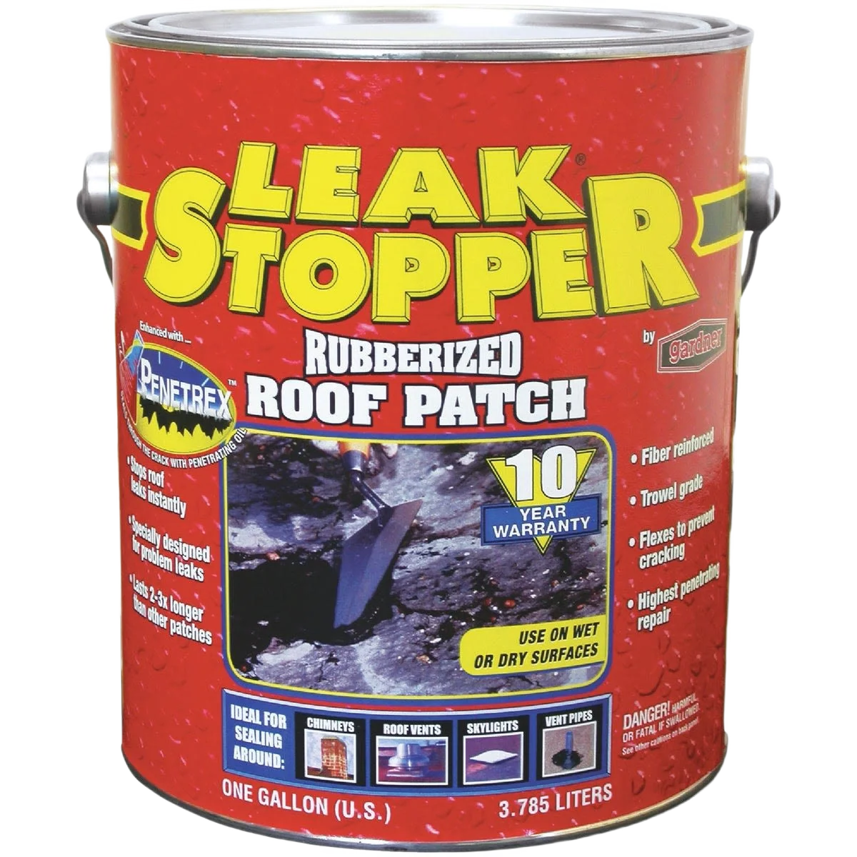 Official Black Jack Leak Stopper Rubberized Roof Patch 1 Gal. Original