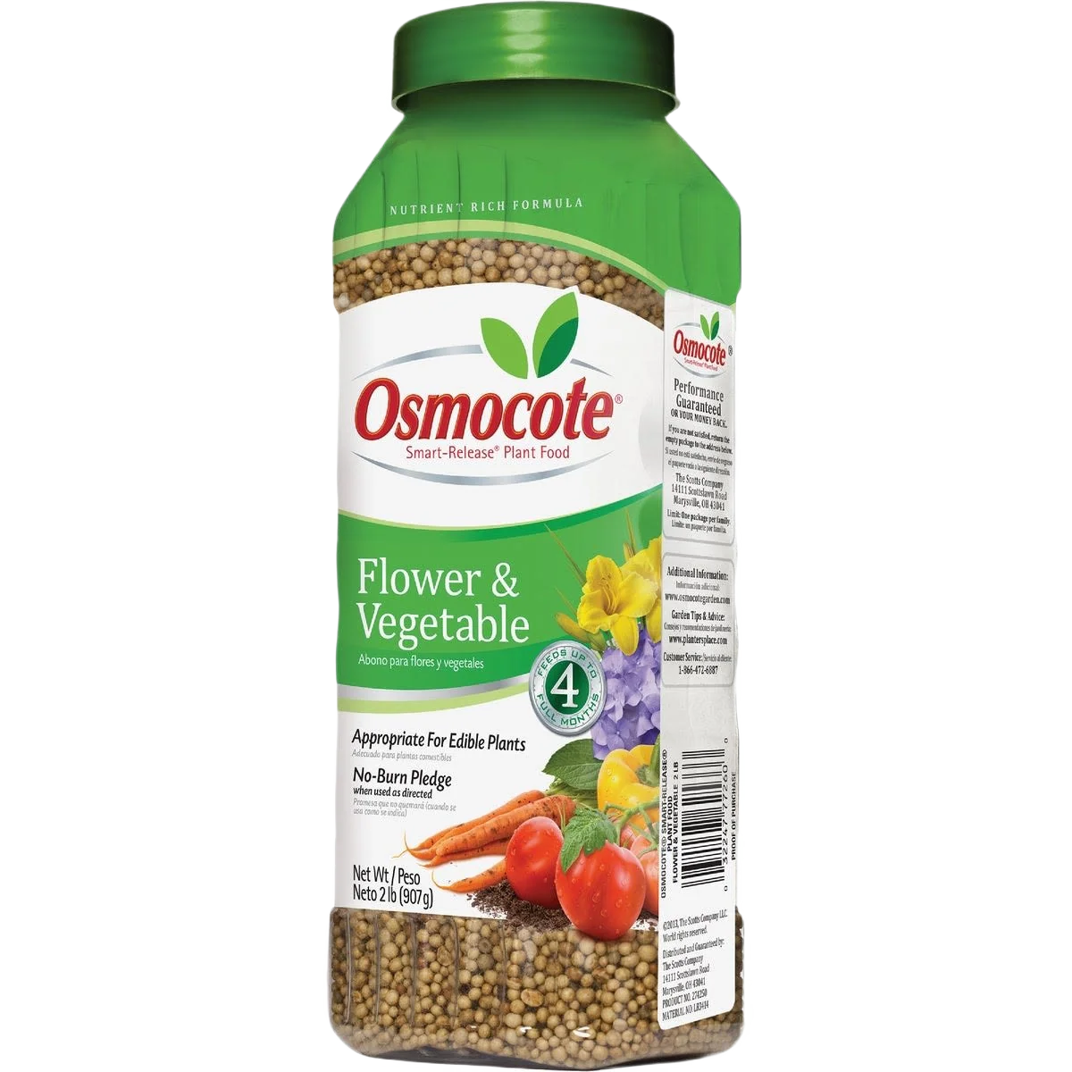 Authentic Osmocote Smart Release Flower Vegetable Plant Food 2 lbs. Classic