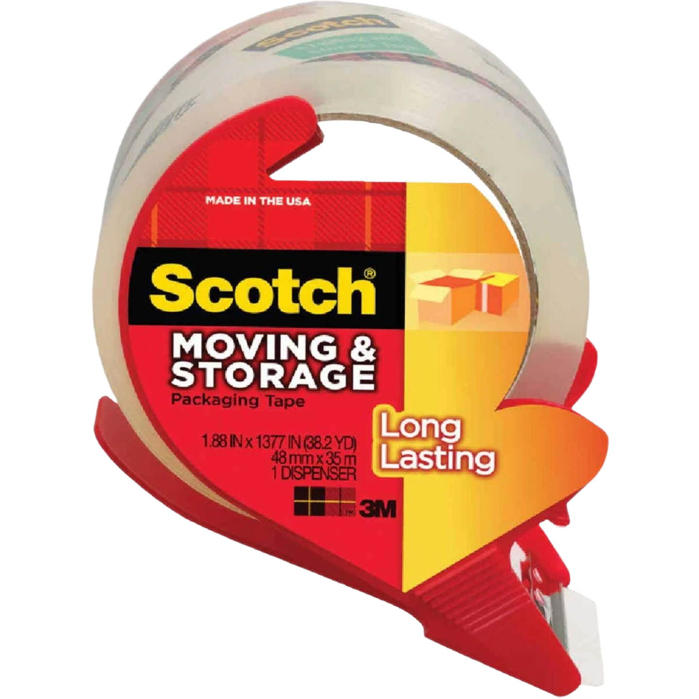 Sophisticated Scotch Clear Box Sealing Tape 1.88 in. x 38.2 yd Fine Crafted