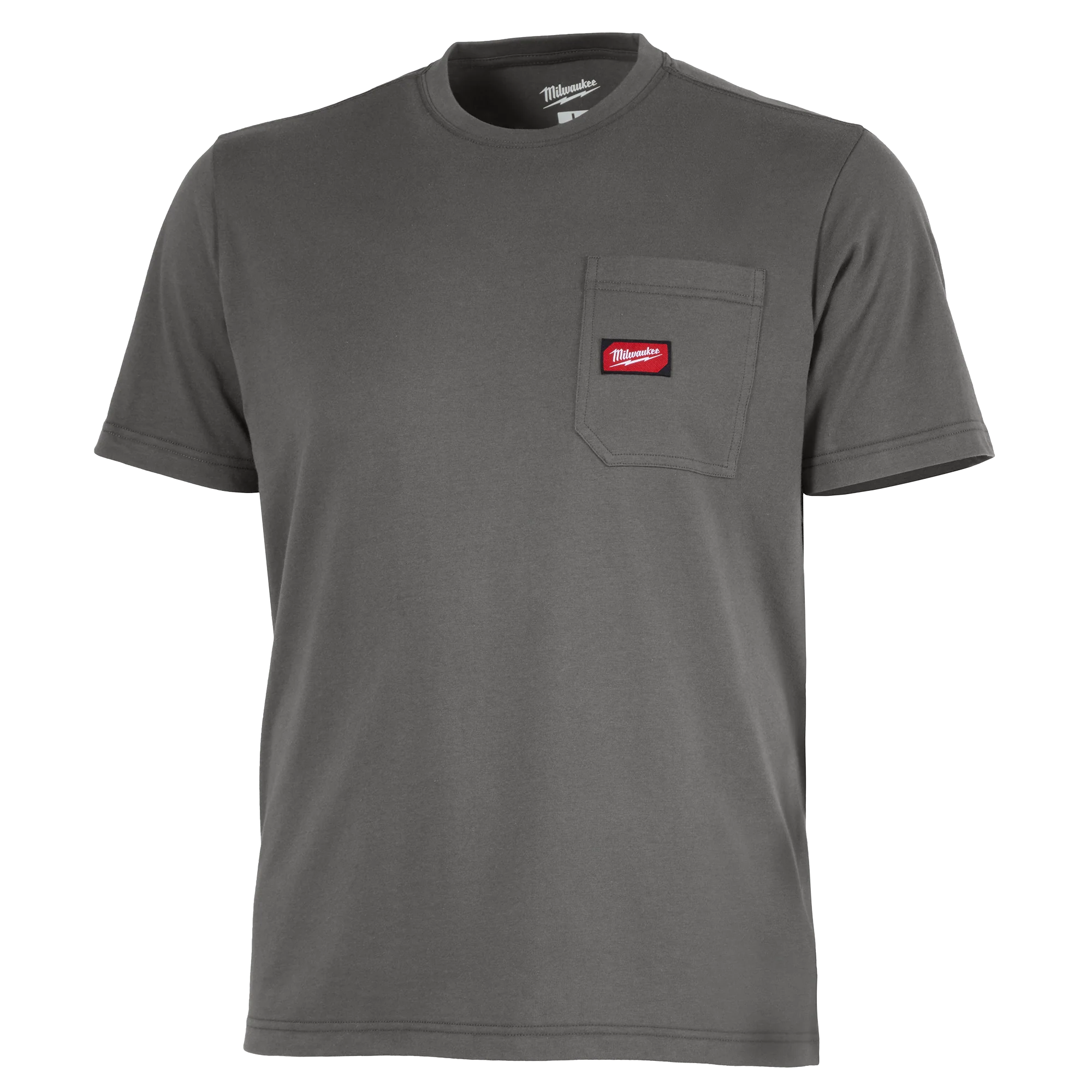 Dependable Milwaukee GRIDIRON™ Pocket T-Shirt – Short Sleeve Gray 2X Sophisticated