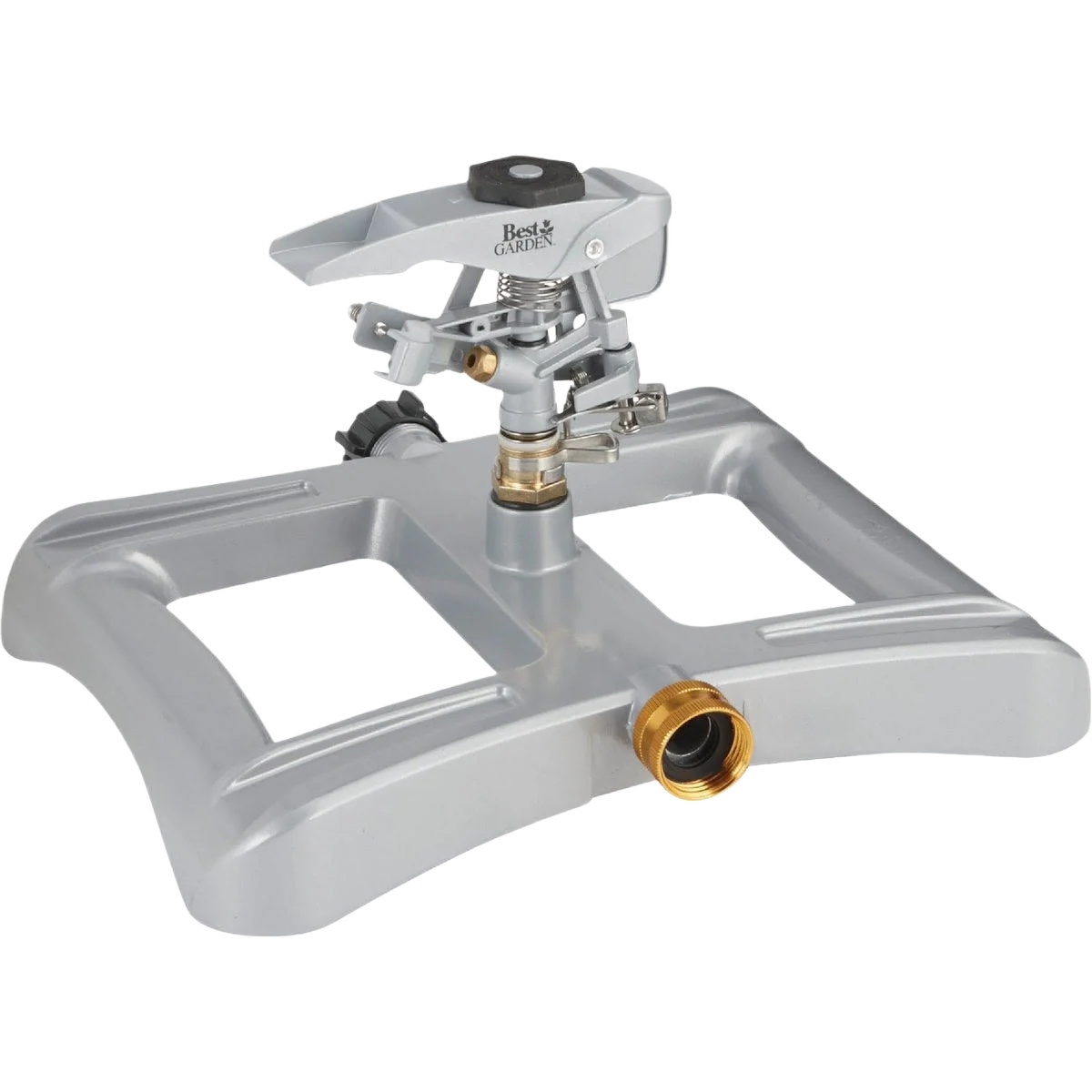 Modern Garden Metal Sled Impulse Sprinkler 5 800 sq. ft. Safe