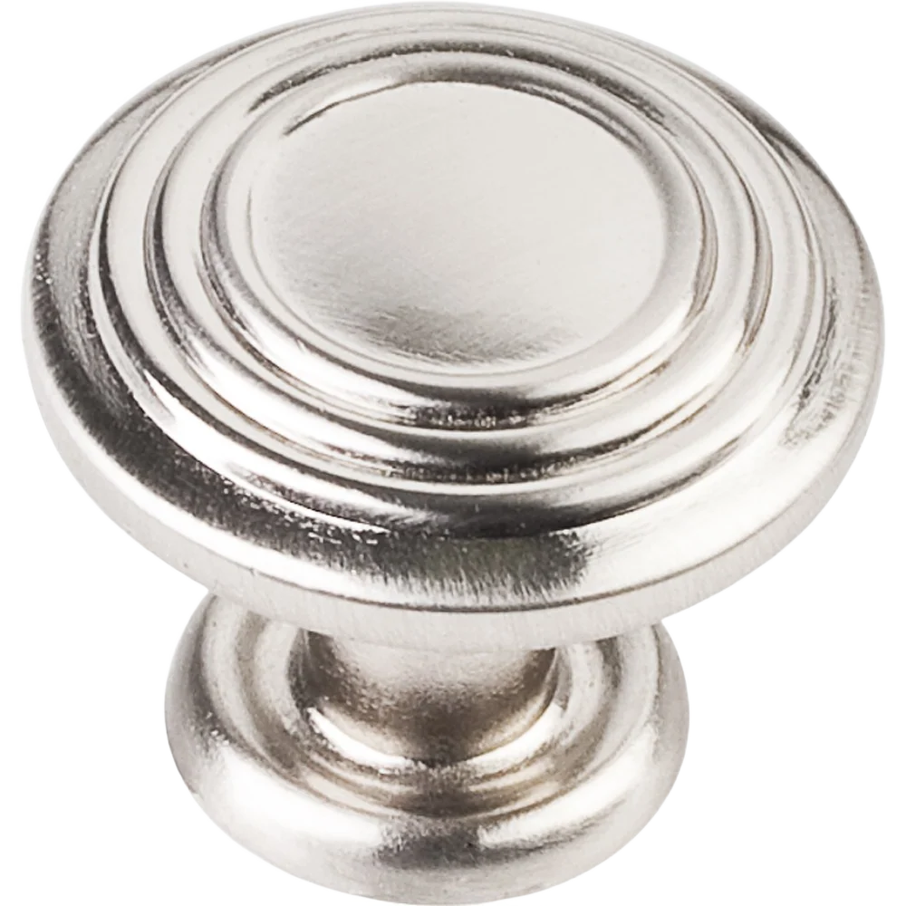 Secure Hardware Resources Satin Nickel Stacked Ring Vienna Knob 1-1 4 in. Enhanced