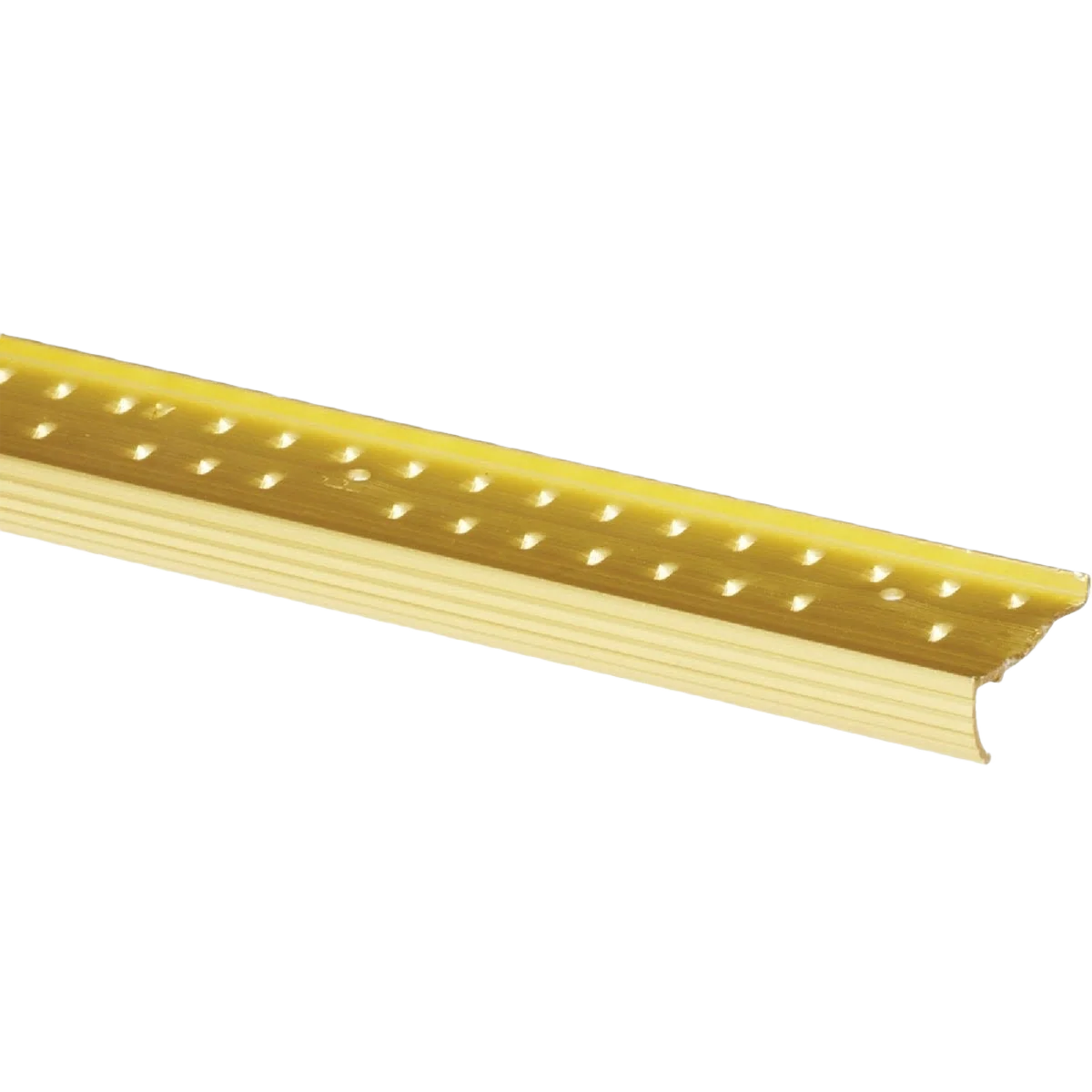 High-End M-D Satin Brass Carpet Gripper 1-3 8 in. x 3 ft. Refined