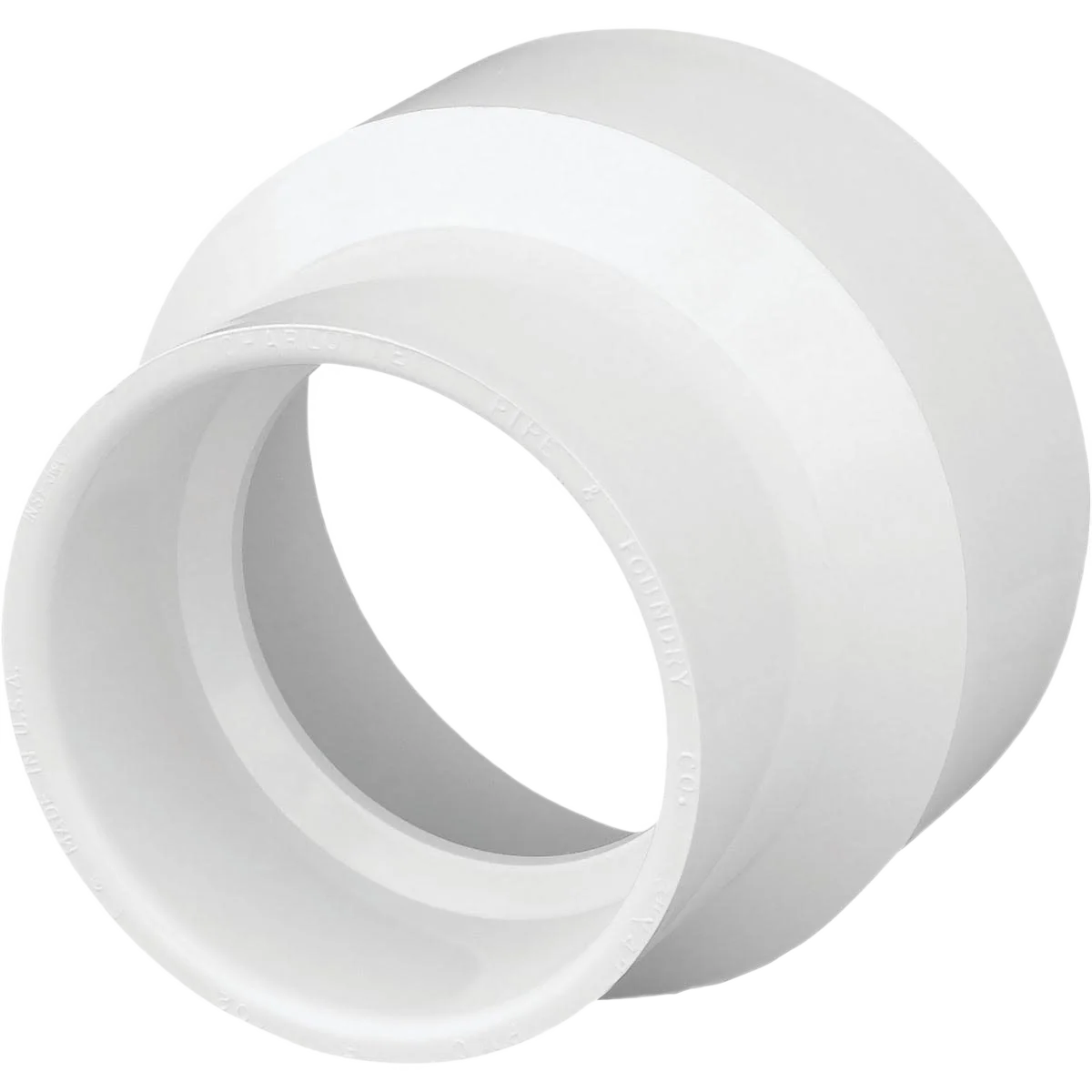 Original Design Charlotte Pipe Schedule 40 DWV Reducing PVC Coupling 4 In. Hub x 3 In. Hub Comfortable