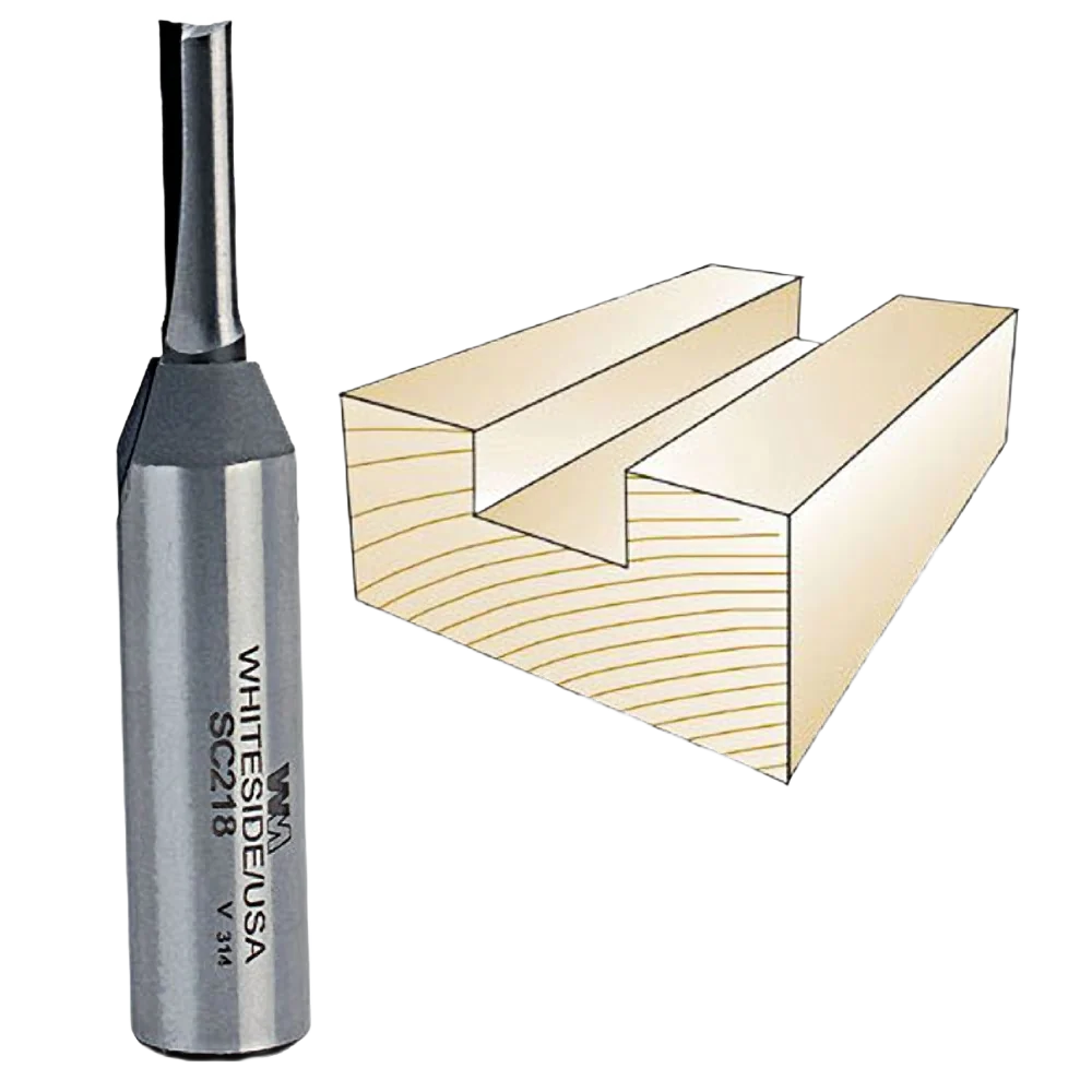 Easy-to-Use Whiteside Straight Plywood Bit 1 2 in. SH x 7 32 in. CD x 3 4 in. CL Lightweight