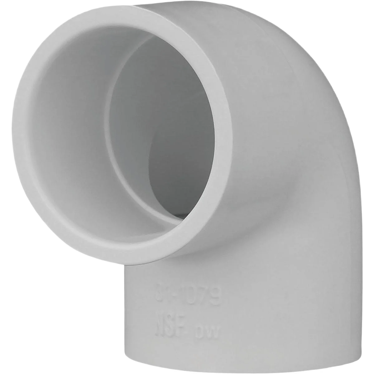 Organic Charlotte Pipe Schedule 40 90 Deg. PVC DWV Elbow 1 In. Slip x Slip Clean
