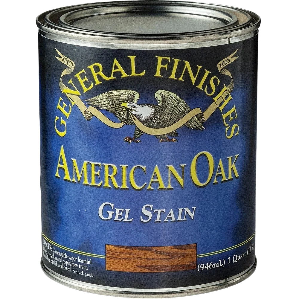 Authentic General Finishes American Oak Gel Stain 1 2 Pint Recyclable