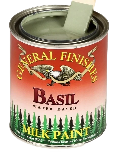 Sustainable General Finishes Basil Milk Paint 1 Pint Optimized