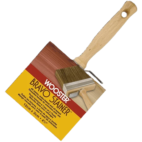 Practical Wooster 4-3 4 in. Bravo Stainer Bristle Poly Paint Brush Outstanding