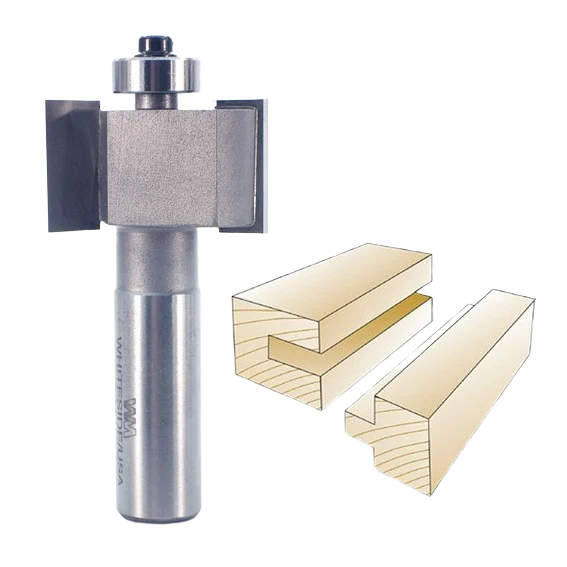 Reusable Whiteside Slotting Rabbeting Bit 1 2 in. SH x 3 4 in. CL x 3 8 in. CD Top-Quality