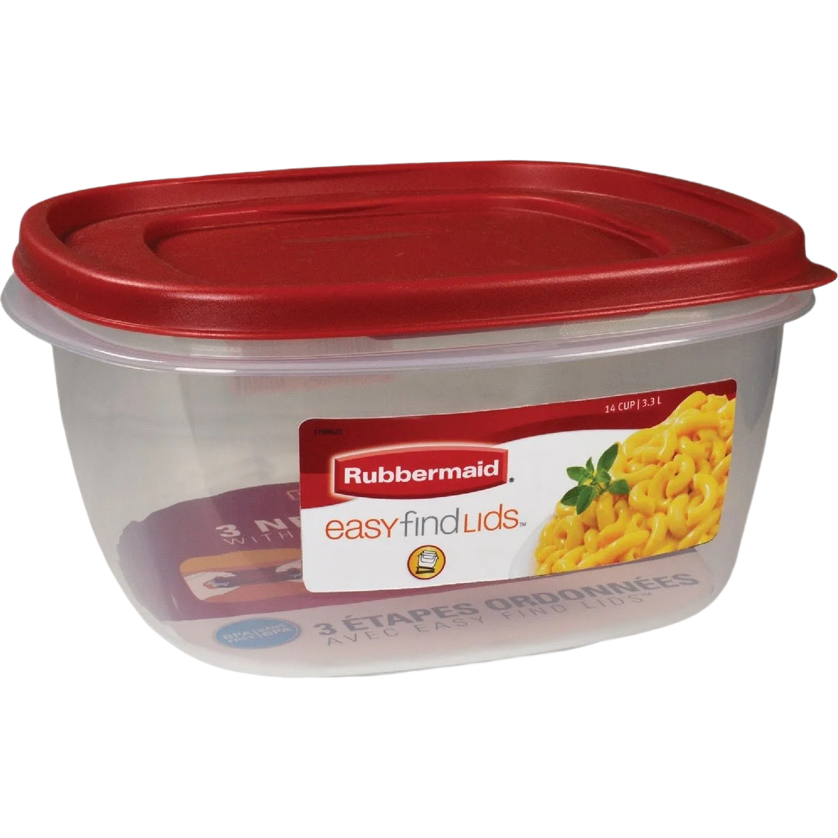 Long-Lasting Rubbermaid Easy Find Lids Clear Food Container 14 cup Optimized
