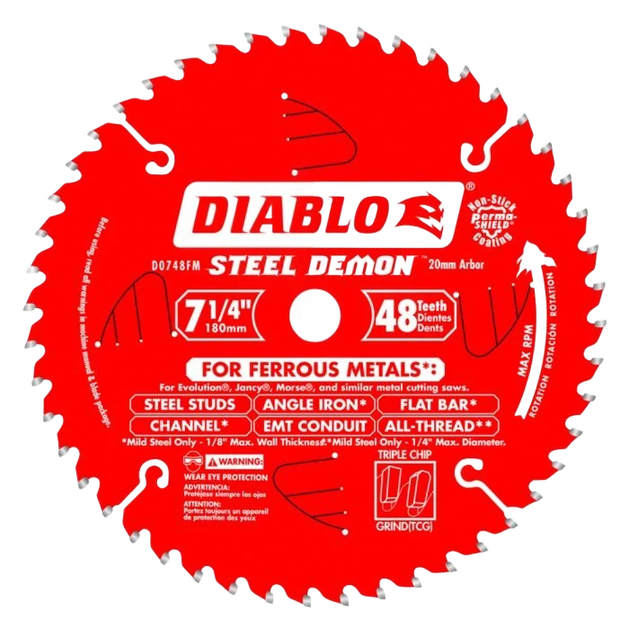 Elegant Diablo 7-1 4-In. 48 Tooth Steel Demon Metal Saw Blade Unique