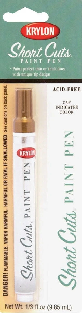 World-Class Krylon Short Cuts Gold Leaf Paint Pen Prestigious