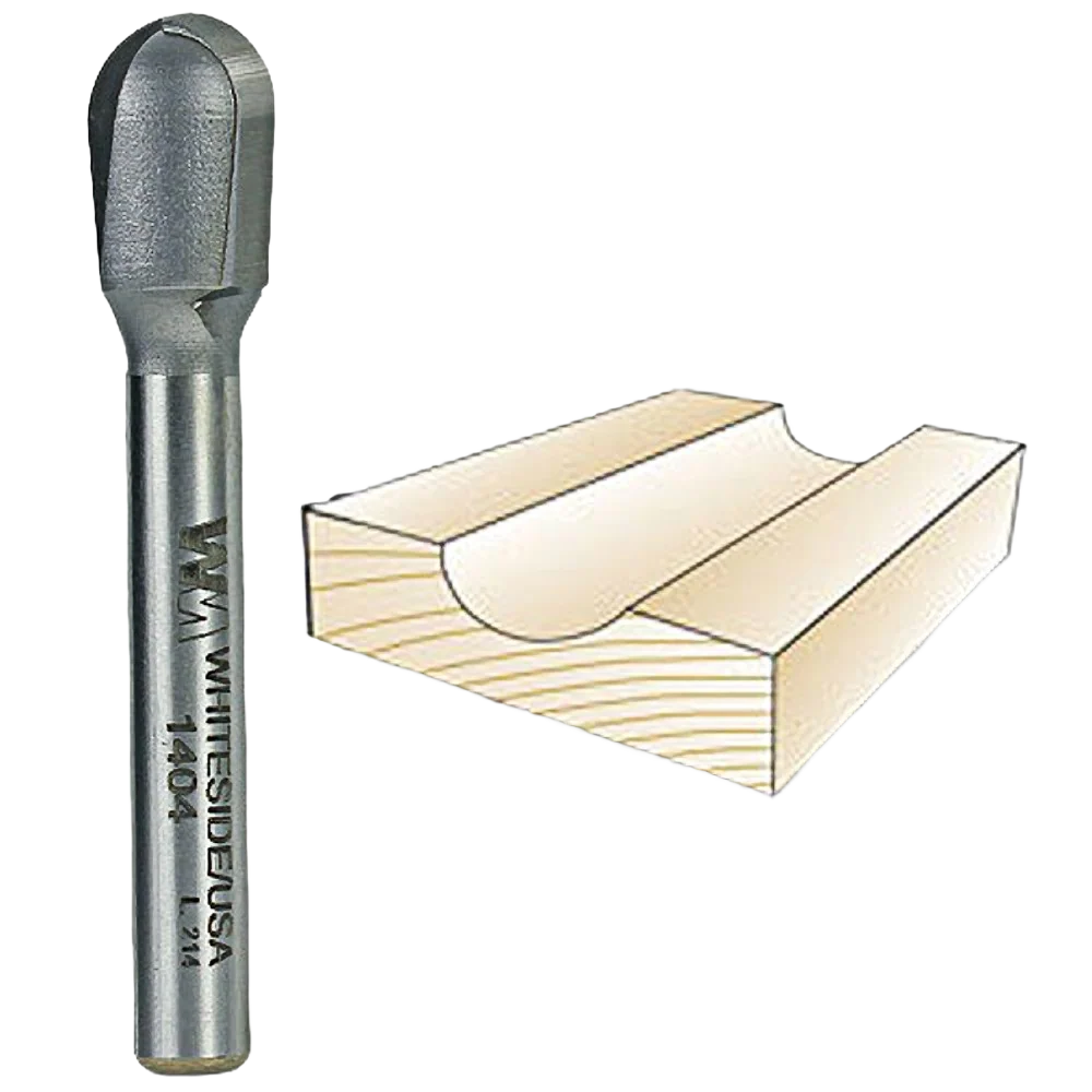 Easy-to-Use Whiteside Core Box Bit 1 4 in. SH x 1 4 in. R x 1 2 in. CD Versatile