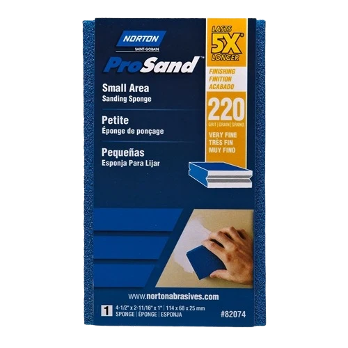 Smart Norton Prosand 220-Grit Very Fine Sanding Sponge Sophisticated