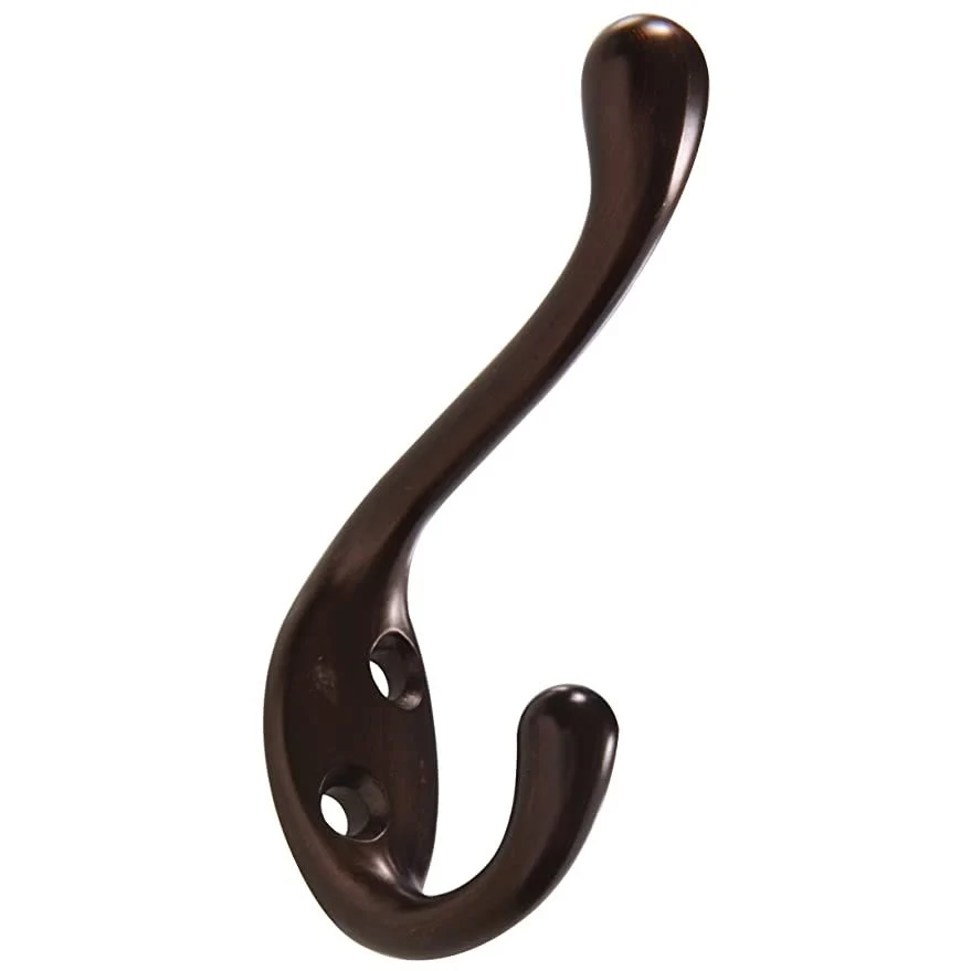 Verified Hillman Heavy Duty Coat Hat Hook- Antique Bronze Minimalist
