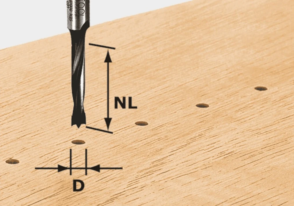 Casual Festool 491068 Brad Point Dowel Drill Router Bit HW 8x30mm Practical