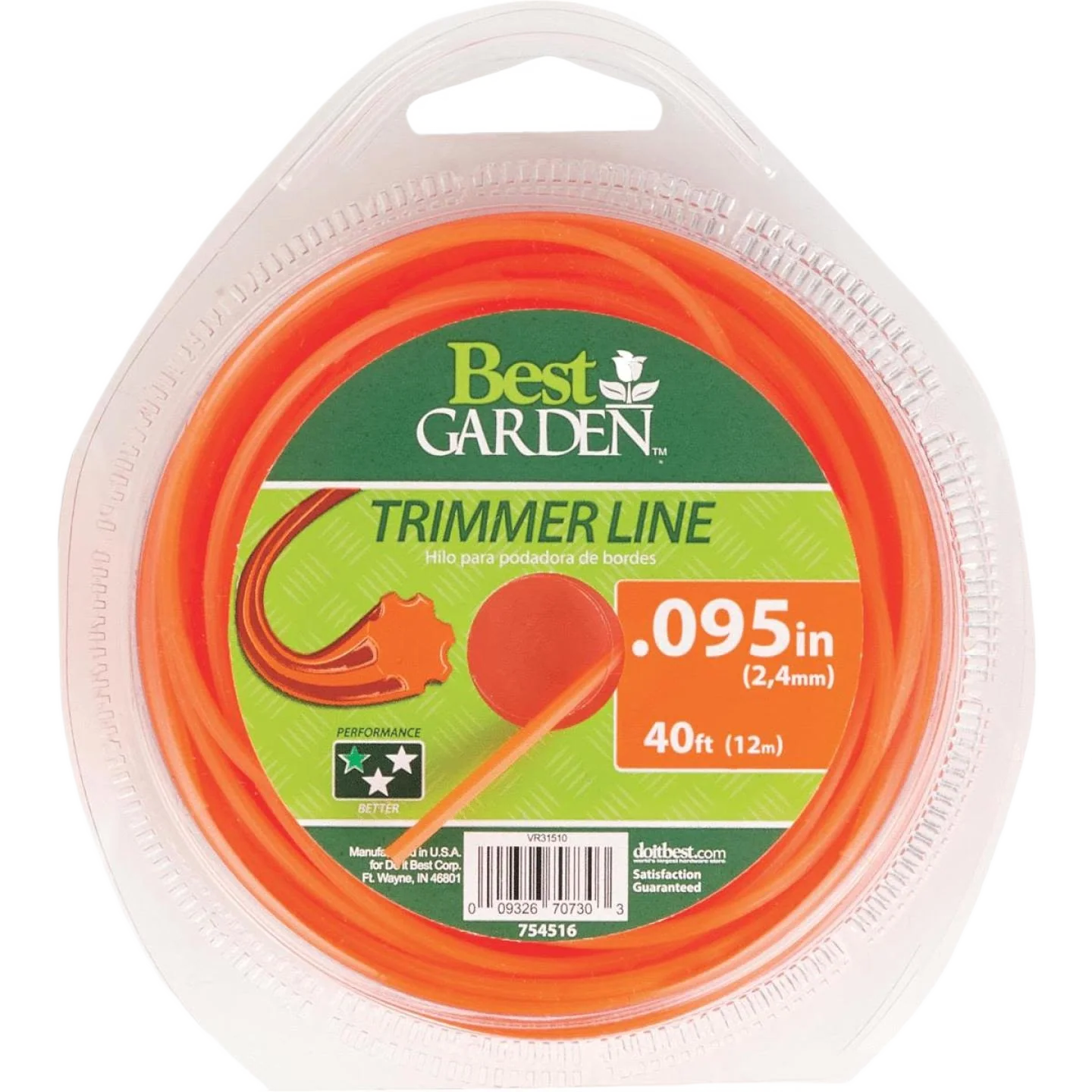 Optimized Garden Round Trimmer Line 0.095 in. x 50 ft. Long-Lasting
