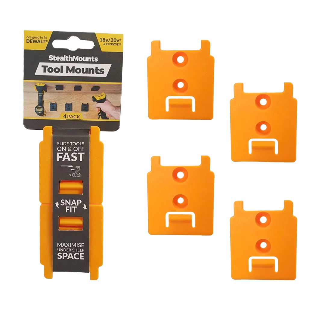 Clean StealthMounts DEWALT 20V XR Tool Mounts 4-Pack Innovative