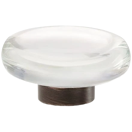 Organic Amerock Glacio Clear Oil Rubbed Bronze Round Knob 1.75 in. Quality