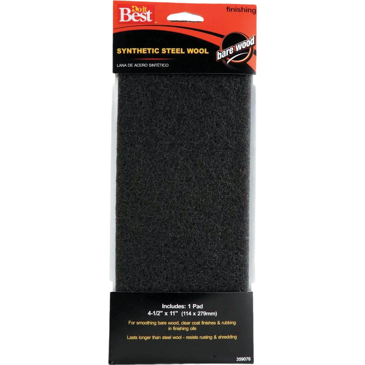Effective Do it Synthetic Steel Wool Wood Finishing Pad 4-3 8 x 11 in. Sophisticated