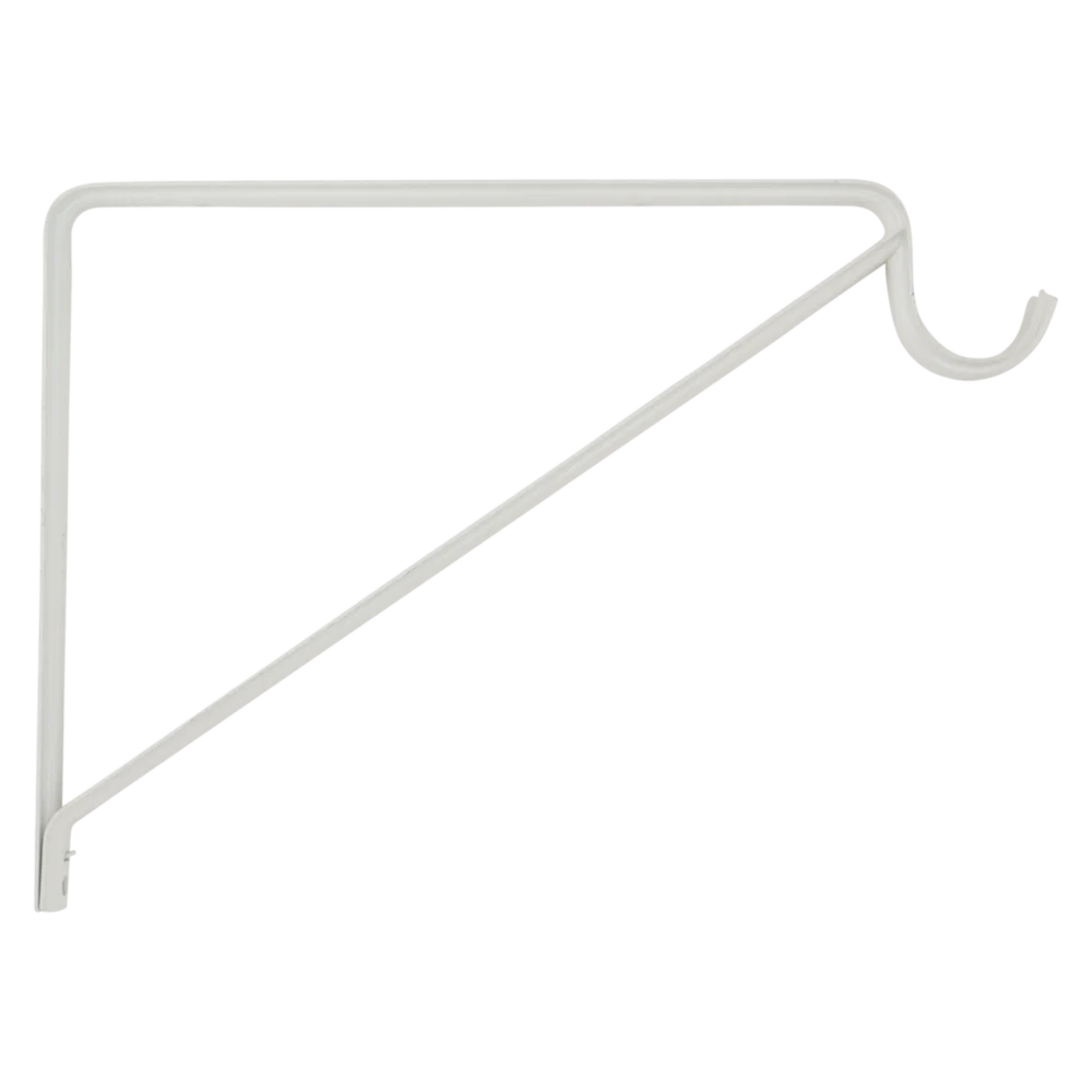 Convenient National Hardware 125 Lb. Capacity White Shelf Rod Bracket Bulk Top-Quality