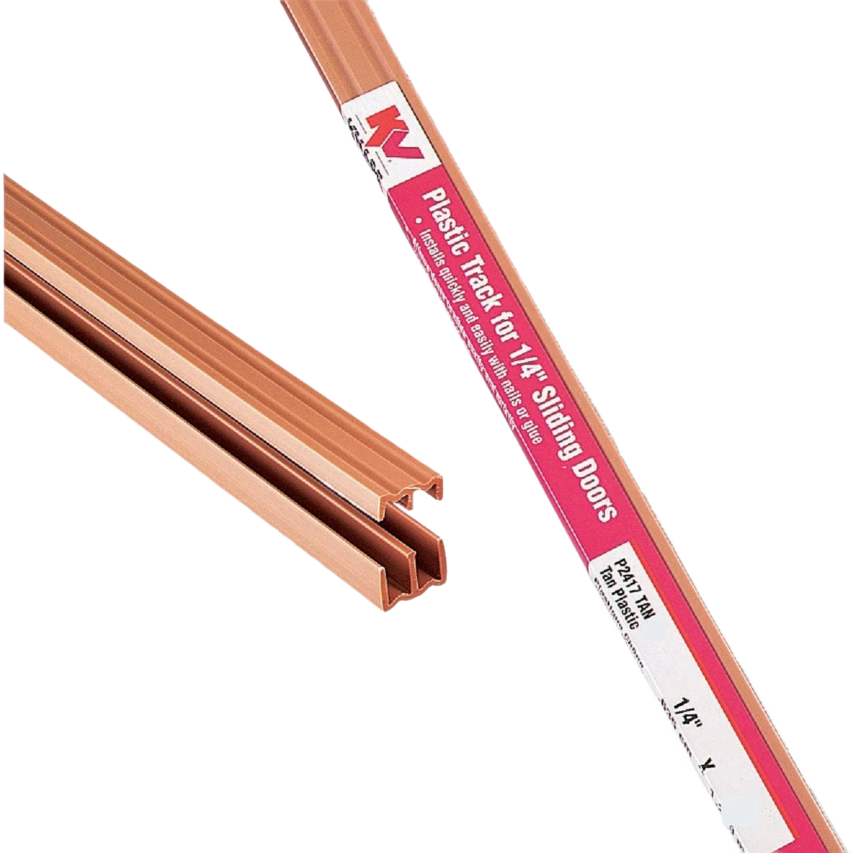 Recyclable Knape Vogt Plastic Sliding Door Track and Guides 1 4 In. x 48 In. Relaxed