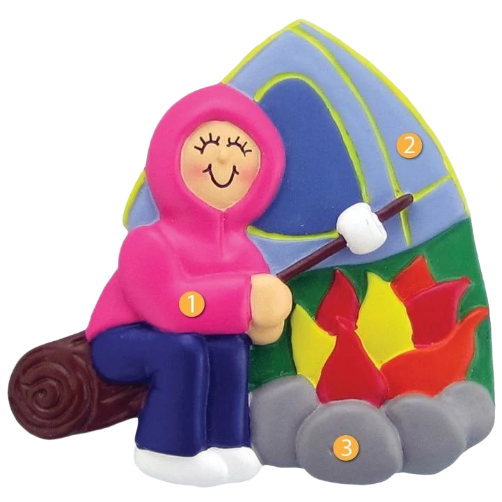 Functional Ornament Central Personalized Female Camping Ornament High-End