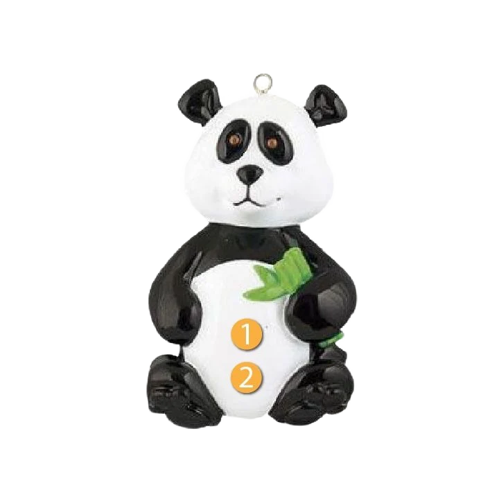 Pure Rudolph Me Personalized Panda Ornament Certified