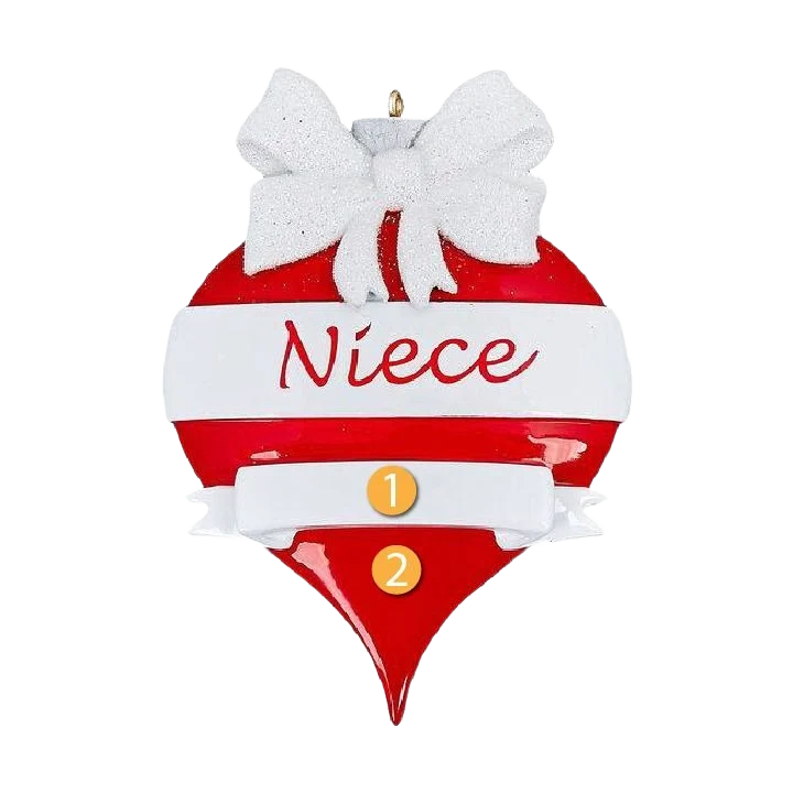 Green Rudolph Me Personalized Niece Ornament Smart