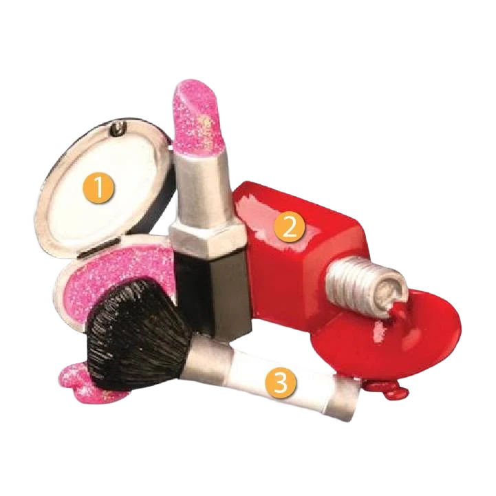 Elite PolarX Personalized I Love Makeup Ornament Stylish