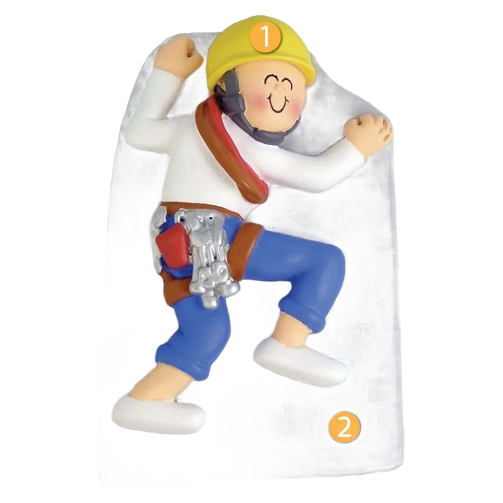 Casual Ornament Central Personalized Male Rock Climber Ornament Unique