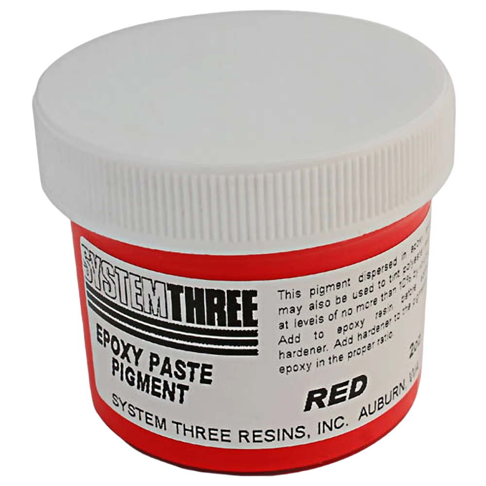 High-End System Three Red Epoxy Paste Pigment 2 oz. Crafted
