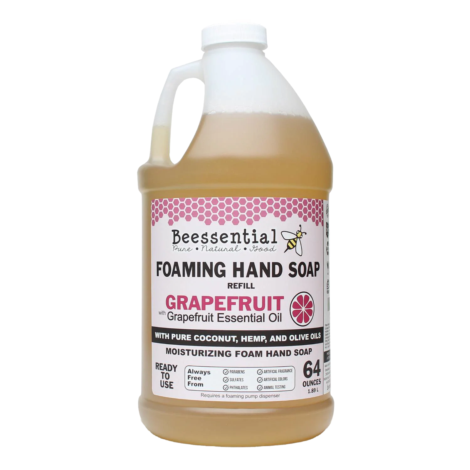 Smart Beessential Foaming Hand Soap Refill – 64 oz Enhanced