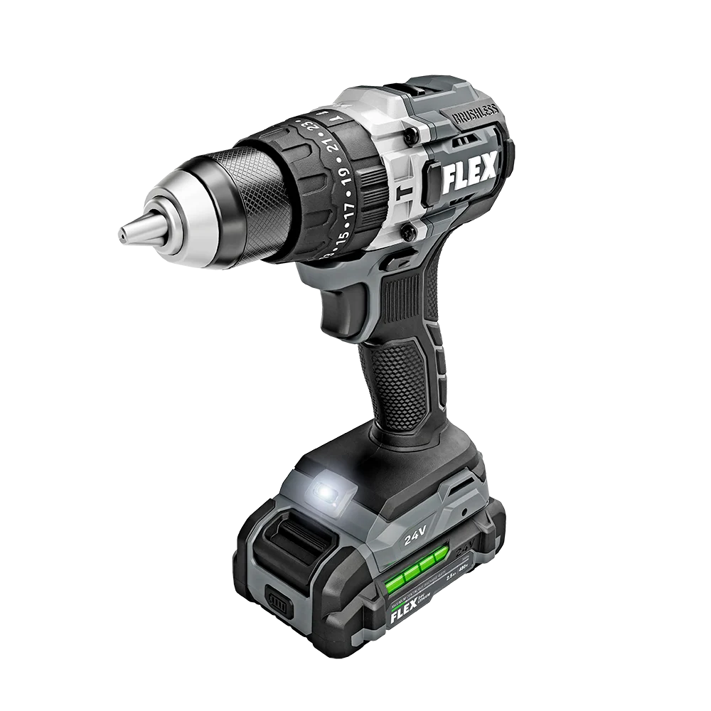 Eco-Friendly FLEX 24V 1 2 2-Speed Hammer Drill Tool Only Superior