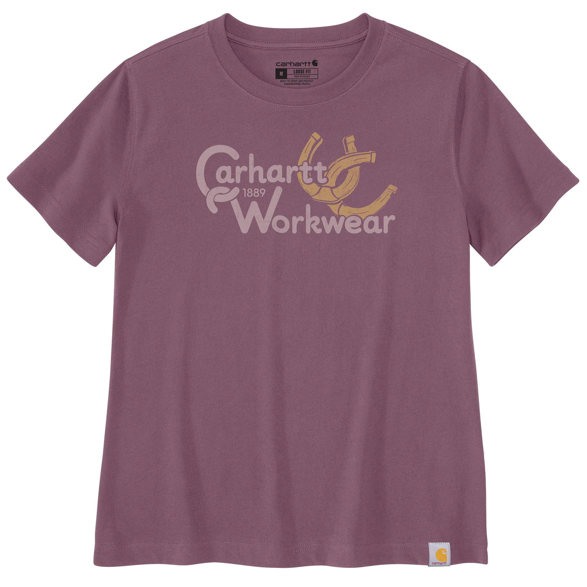 Green Carhartt Women’s Irvine Relaxed Horseshoe T-Shirt Unique