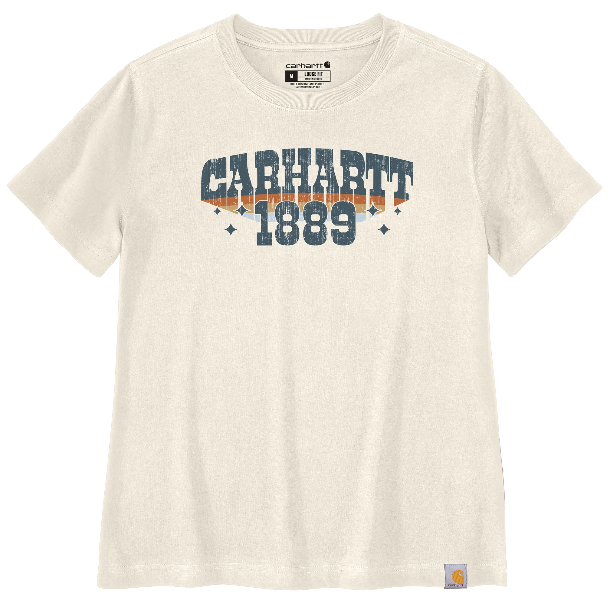 Artisan Carhartt Women’s Irvine Relaxed Retro Americana T-Shirt Innovative