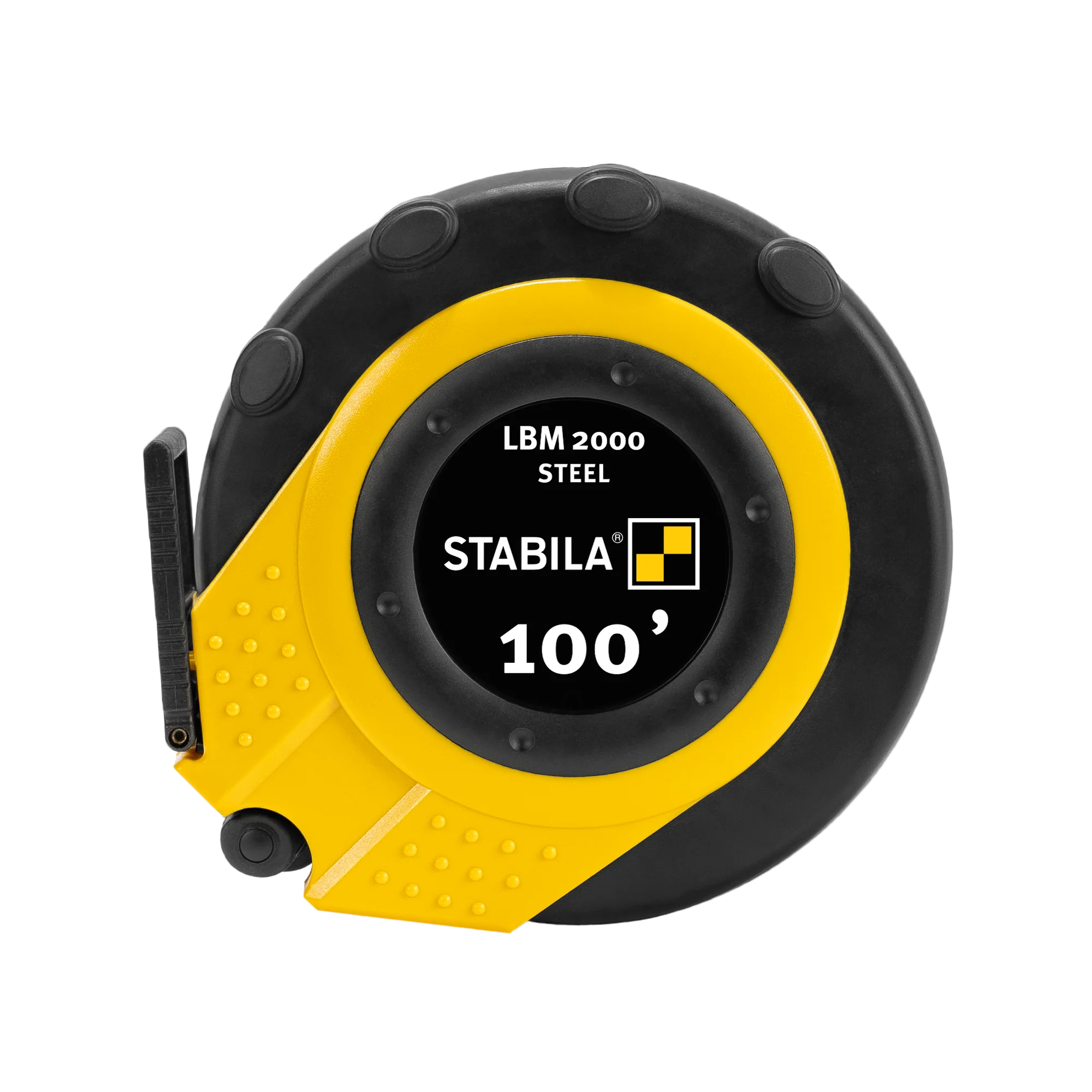Elite Stabila 100′ LBM 2000 Steel Blade Imperial Closed Case Measuring Tape Detailed