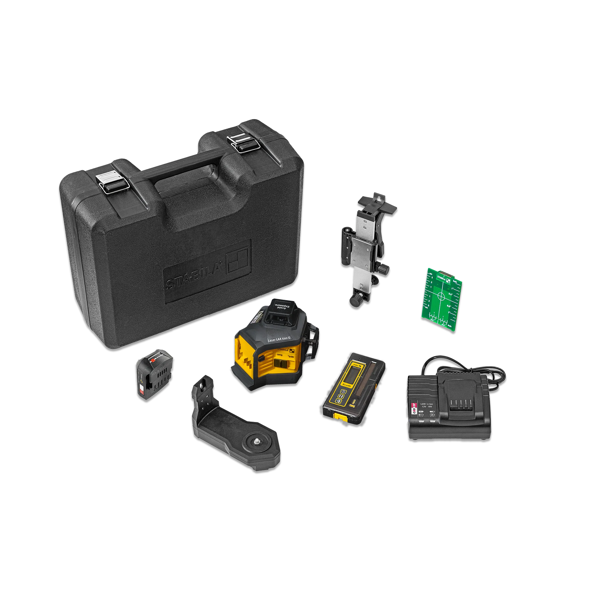 Verified Stabila LAX 600 G REC 230 RG Multi-Line Laser Line Receiver Kit Practical