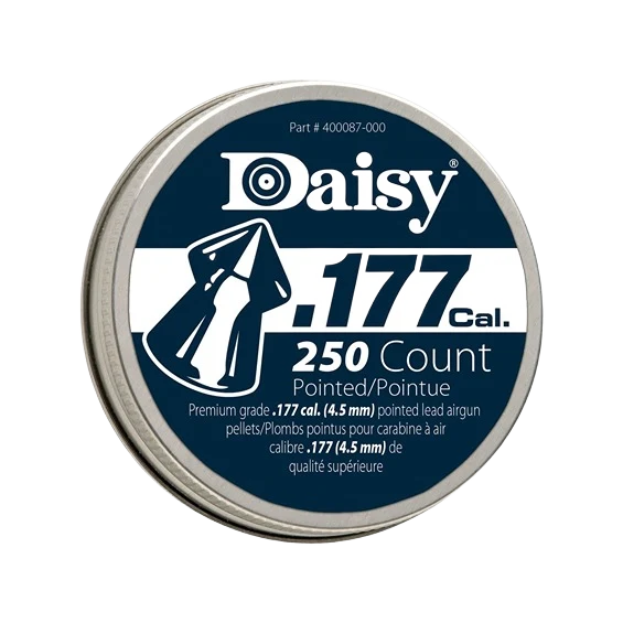 Premium Material Daisy .117 Caliber PercisionMax Pointed Pellets 250-Pk Solid