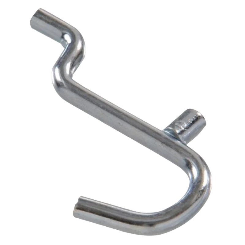 Optimized Hillman Zinc-Plated Curved Peg Hook .148 x 1 in. Lightweight