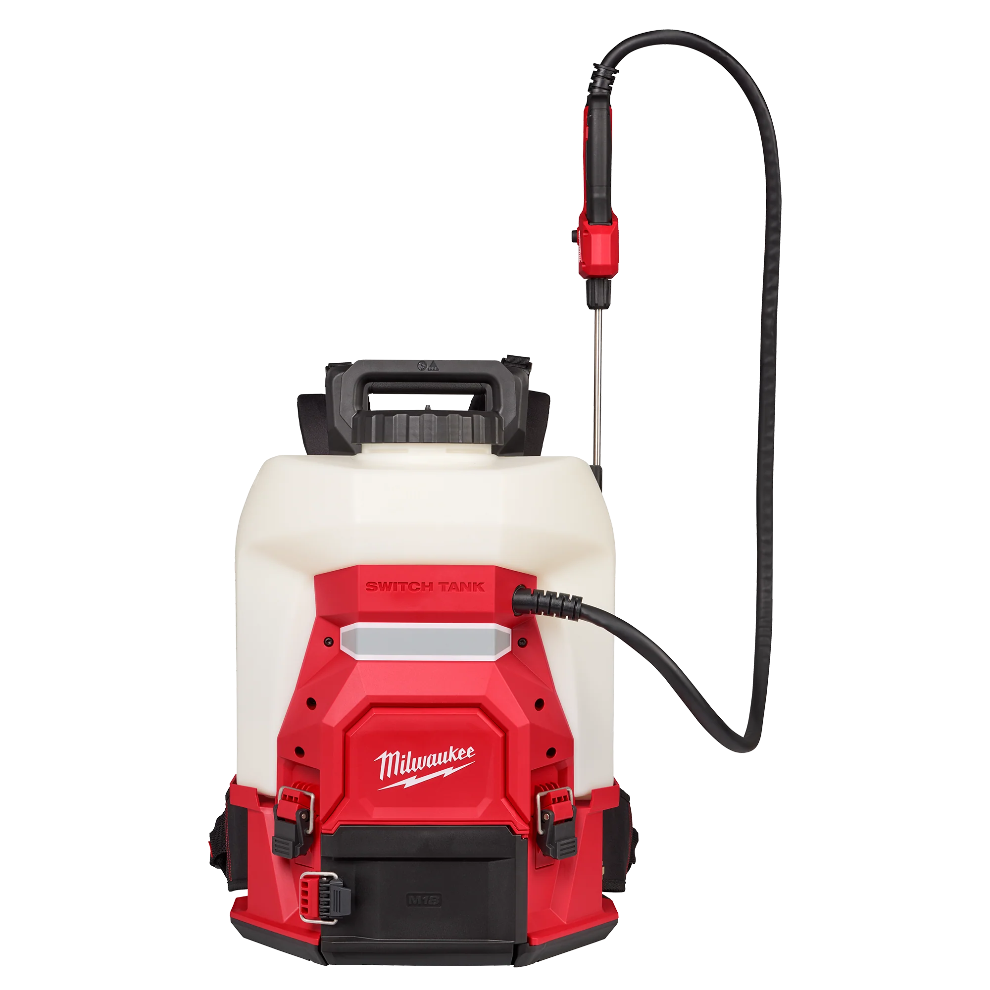 Secure Milwaukee M18™ SWITCH TANK™ 4-gal Backpack Sprayer Practical