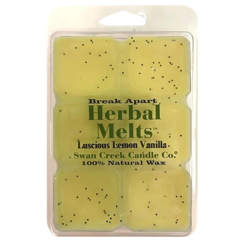 Environmentally Friendly Swan Creek Luscious Lemon Vanilla Drizzle Melts 6-Pack Lightweight