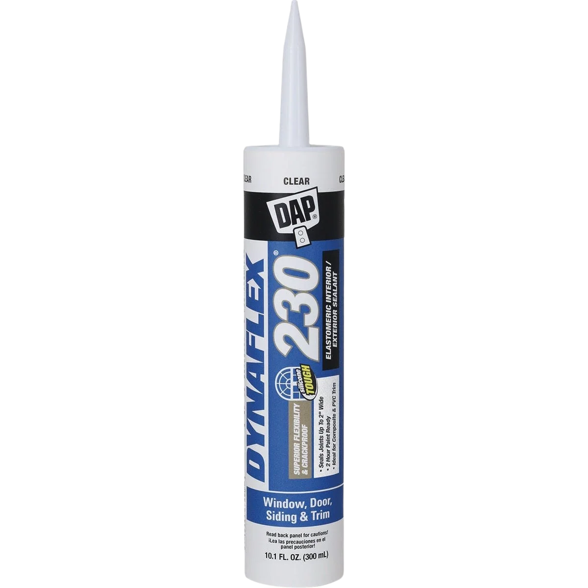 Sustainable DAP Dynaflex 230 Clear Waterproof Indoor Outdoor Sealant 10.1 oz. Next-Generation
