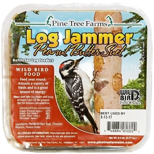 Advanced Pine Tree Farms Log Jammer Peanut Butter Suet Recyclable