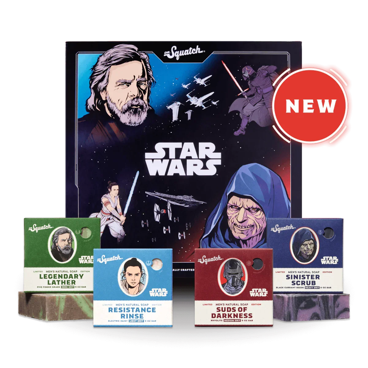 Selected Dr. Squatch Star Wars Soap Collection 2 Eco-Friendly