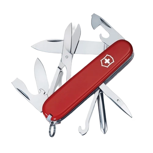 Prestigious Victorinox Swiss Army Red Super Tinker Pocket Knife Premium