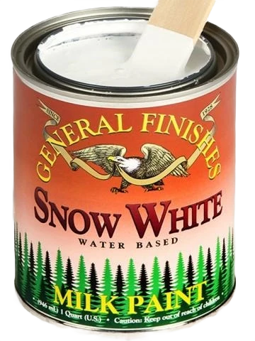 Soft General Finishes Snow White Milk Paint Pint Natural