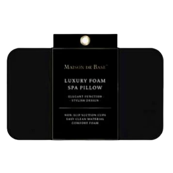 Contemporary Maison de Base Foam Black Bath Pillow User-Friendly